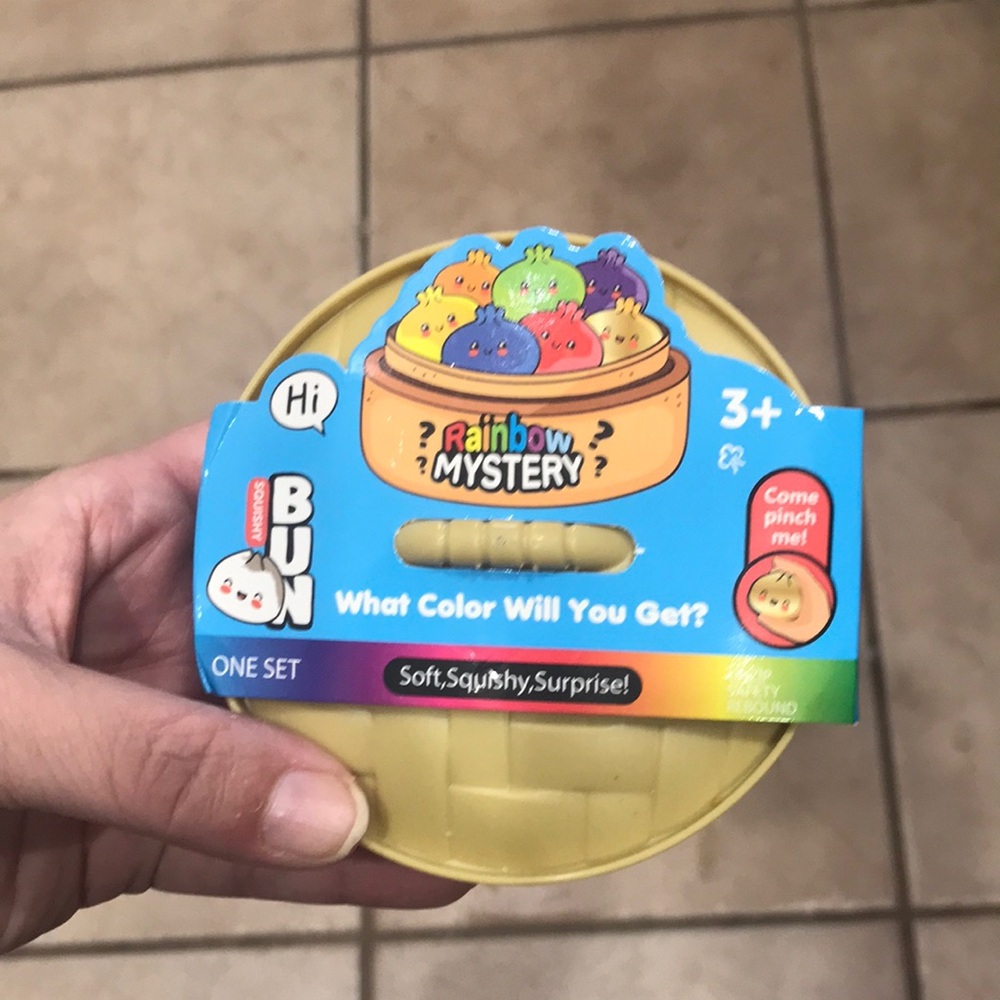 Rainbow Mystery Squishy Bun Toy